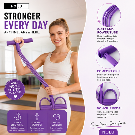 Nolu Resistance Band Foot & Ankle Trainer Full-Body Strength & Sculpting System