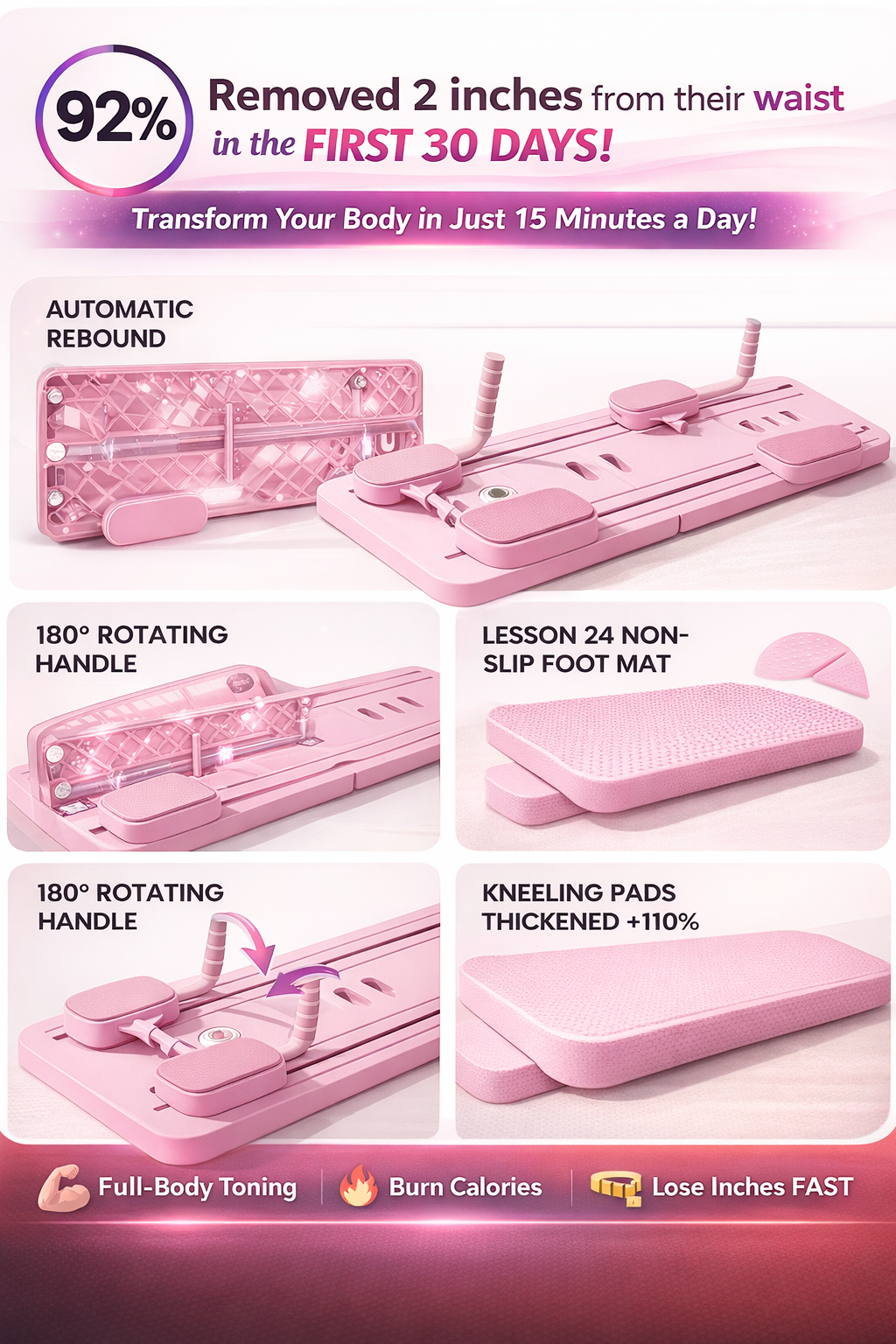 Nolu Pilates Board - Multi-Functional Ab Exercise Equipment