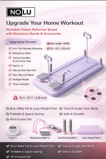 Nolu Pilates Board - Multi-Functional Ab Exercise Equipment